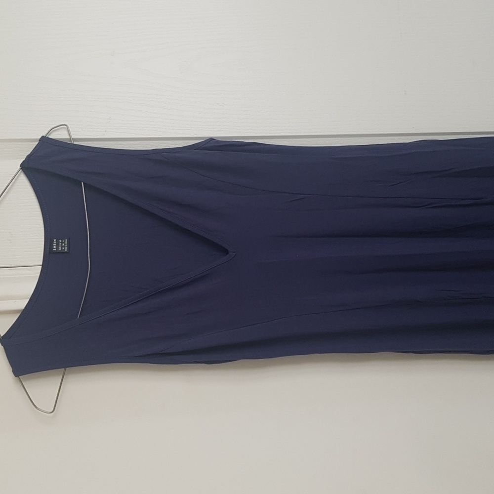 Royal Blue Slit Dress